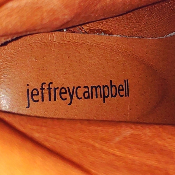 Jeffrey Campbell Guillo Women's Slouched Mid-Calf Heel Boots Tan...Size 6 - Picture 10 of 12